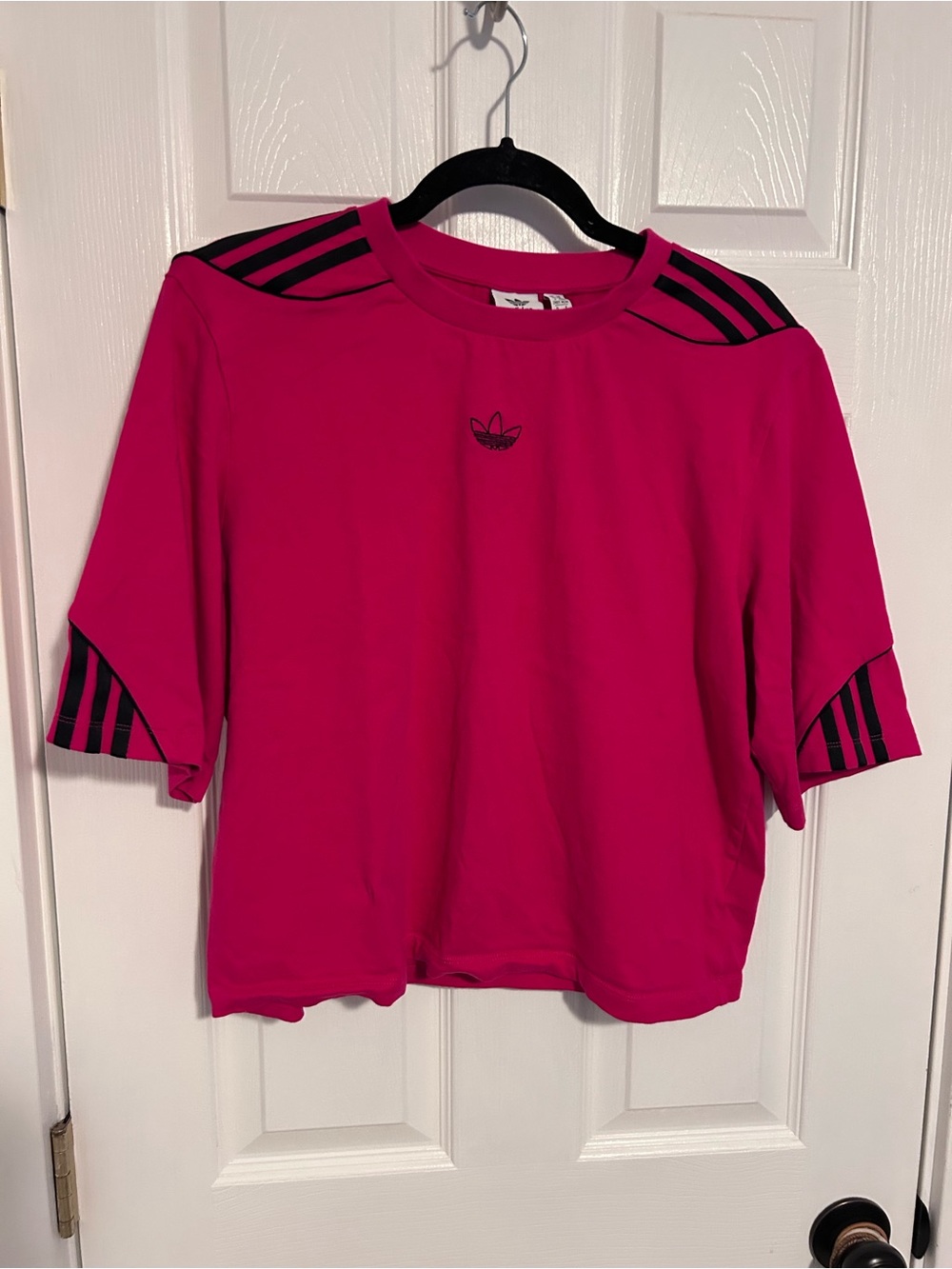 adidas Women's Pink Trefoil Short Sleeve Tee